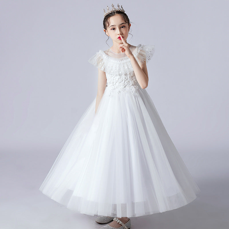 Wedding Dress Flower Girl Dress Sequins Princess Dress Birthday Costume Party Holiday