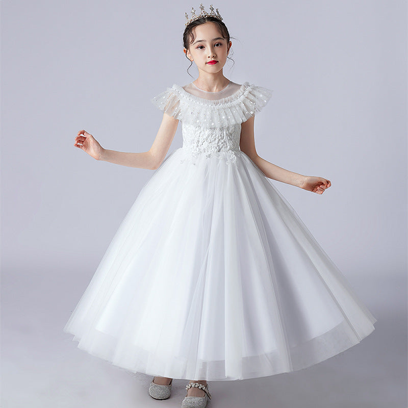 Wedding Dress Flower Girl Dress Sequins Princess Dress Birthday Costume Party Holiday