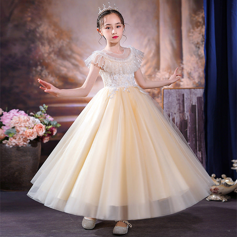 Wedding Dress Flower Girl Dress Sequins Princess Dress Birthday Costume Party Holiday