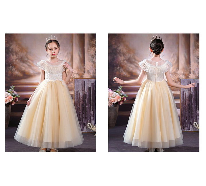 Wedding Dress Flower Girl Dress Sequins Princess Dress Birthday Costume Party Holiday
