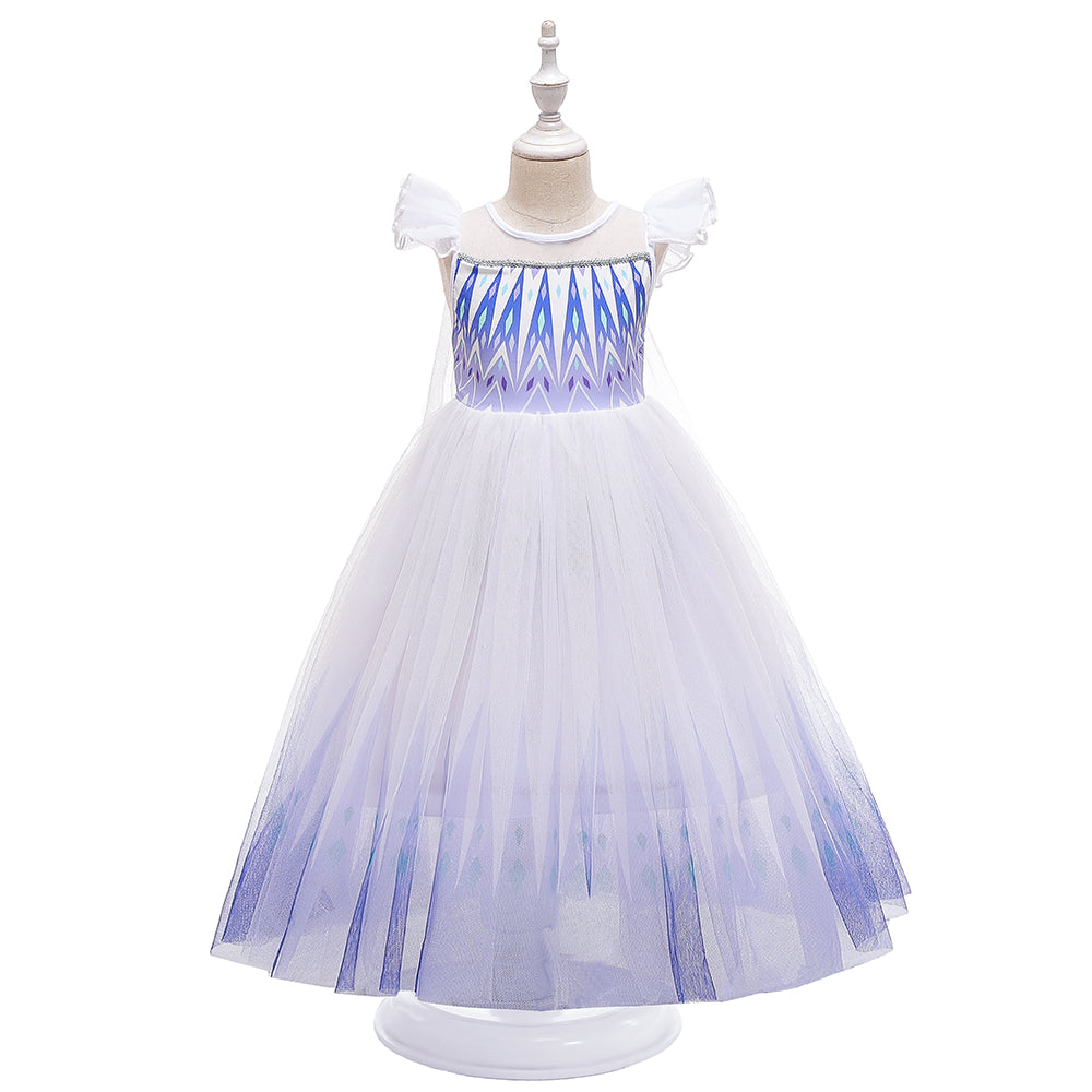 Frozen 2 Elsa Princess Girl Costume Dresses For Holiday Party