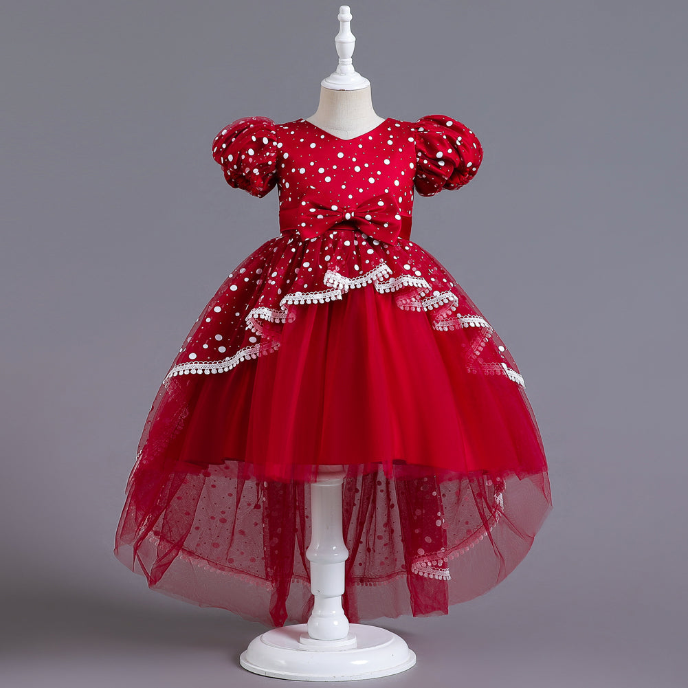 Flower Girl Dress  Birthday Princess Party Holiday Wedding Dresses Trailing