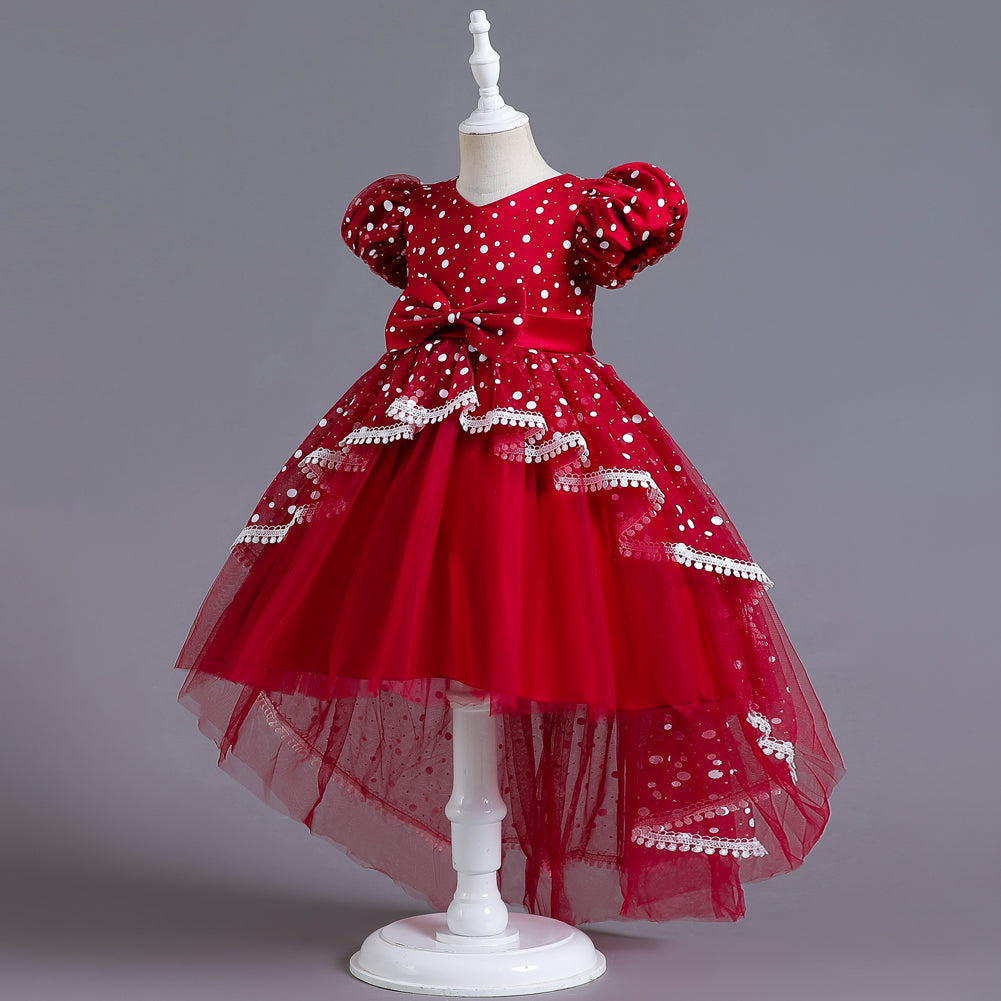 Flower Girl Dress  Birthday Princess Party Holiday Wedding Dresses Trailing