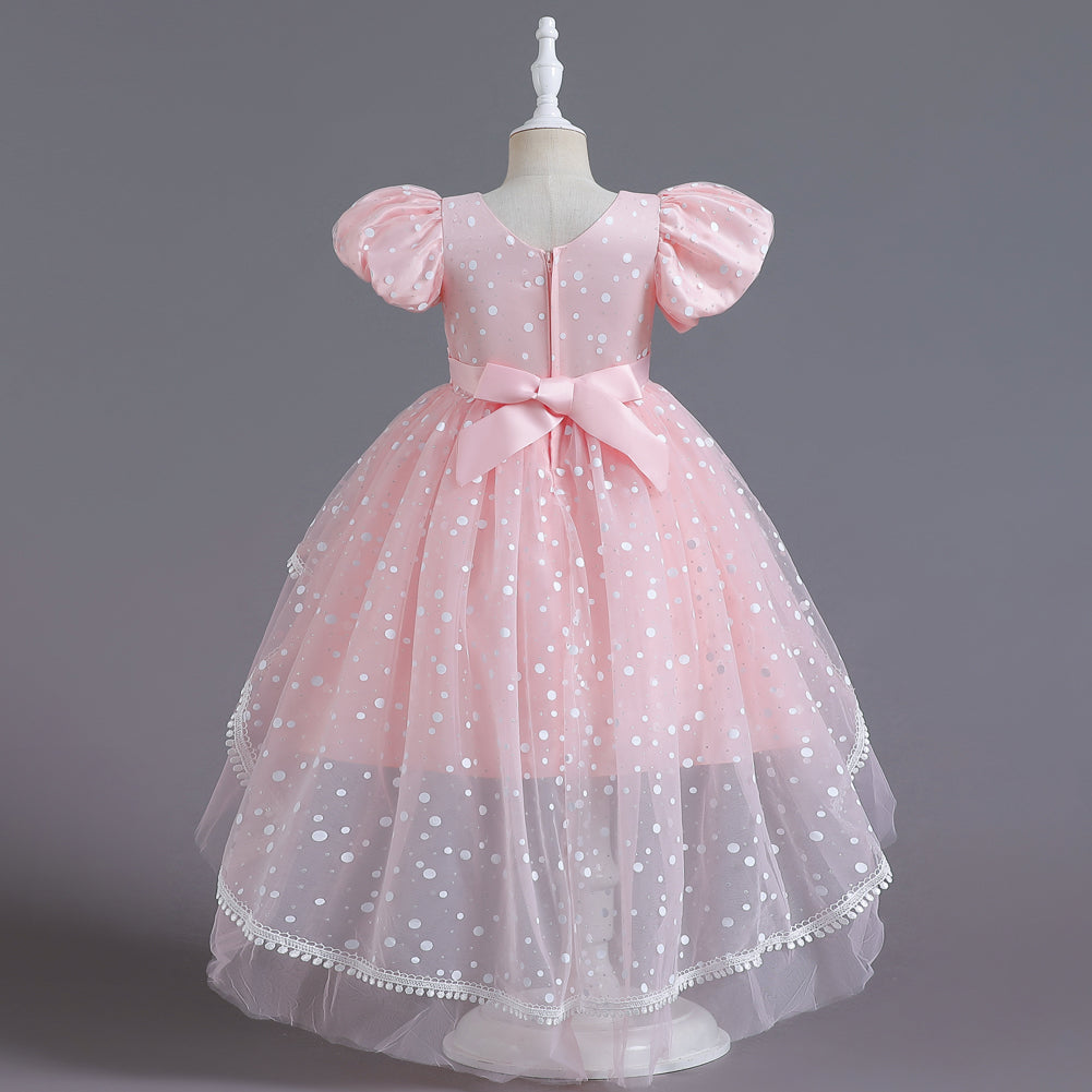 Flower Girl Dress  Birthday Princess Party Holiday Wedding Dresses Trailing