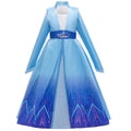 Frozen 2 Kids Girl Elsa Costume Coat Cloak Outfit For Party Holiday