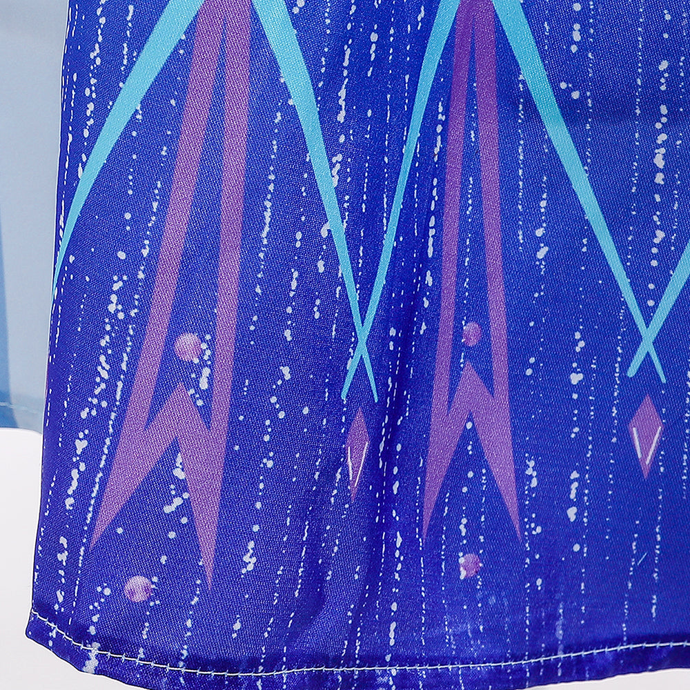 Frozen 2 Kids Girl Elsa Costume Coat Cloak Outfit For Party Holiday