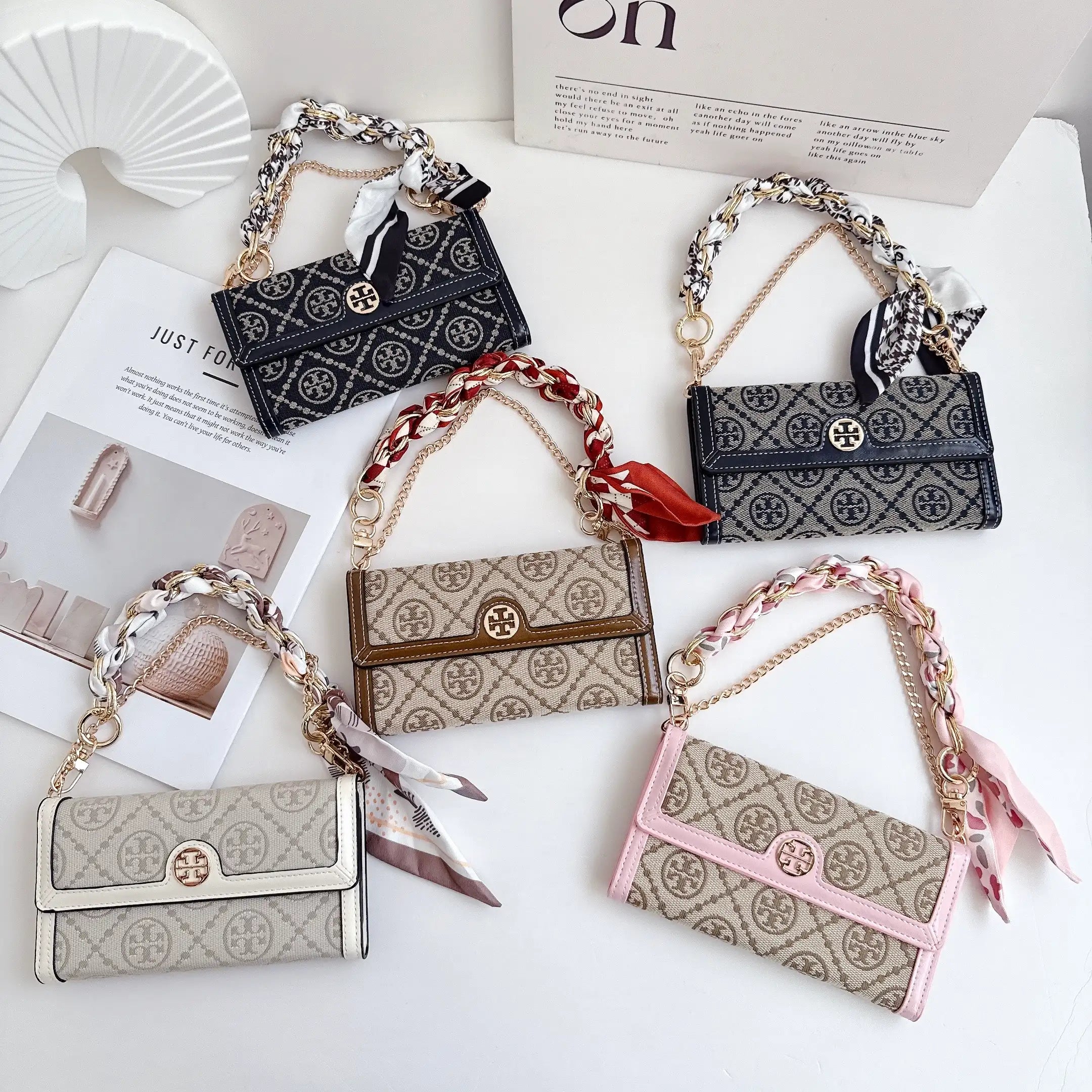 T Monogram Leather iPhone Case Bag