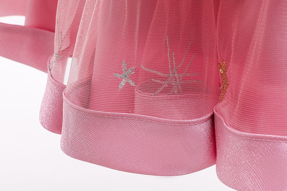 Flower Girl Dresses Ruffle Toddler Kids Knee Length Princess Wedding Formal Holiday Birthday Party