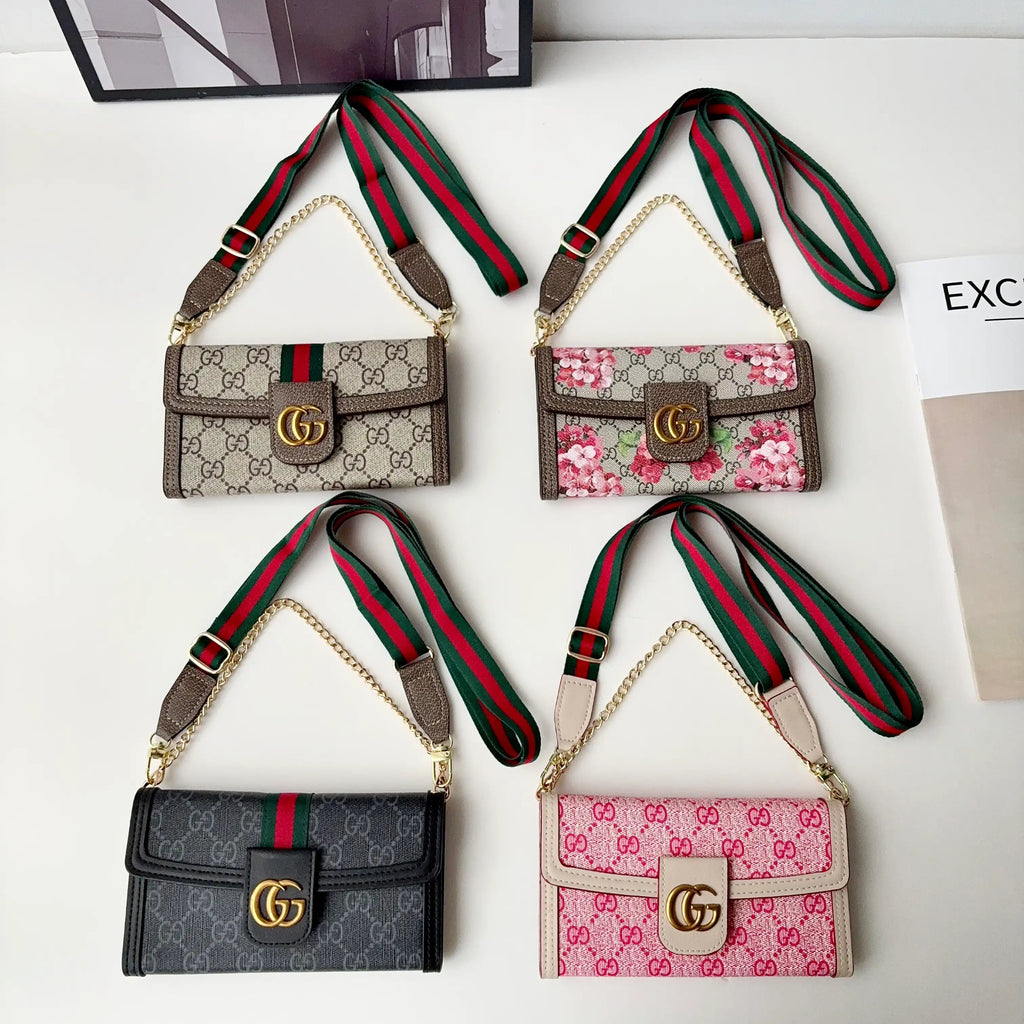 G Monogram Leather iPhone Case Bag