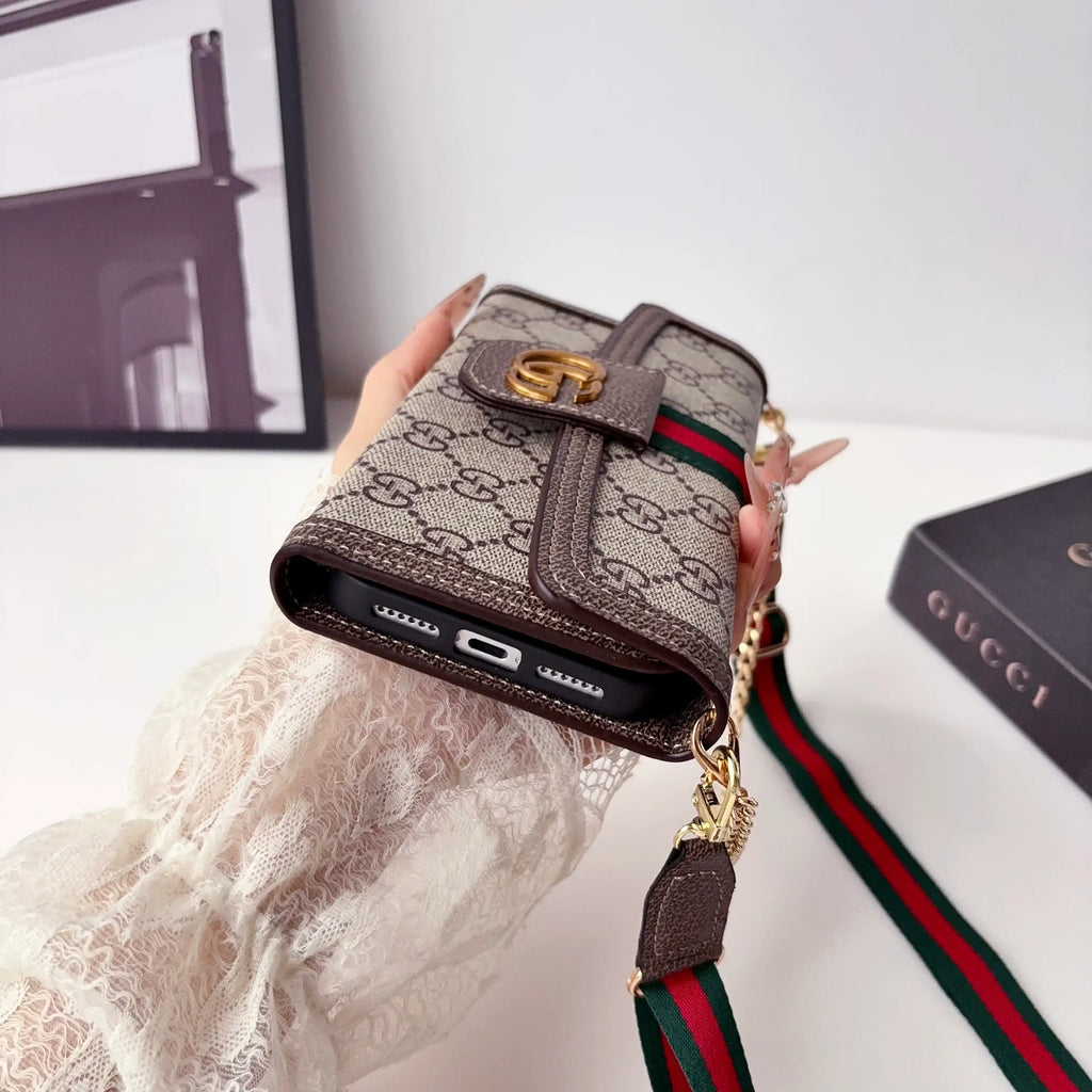 G Monogram Leather iPhone Case Bag