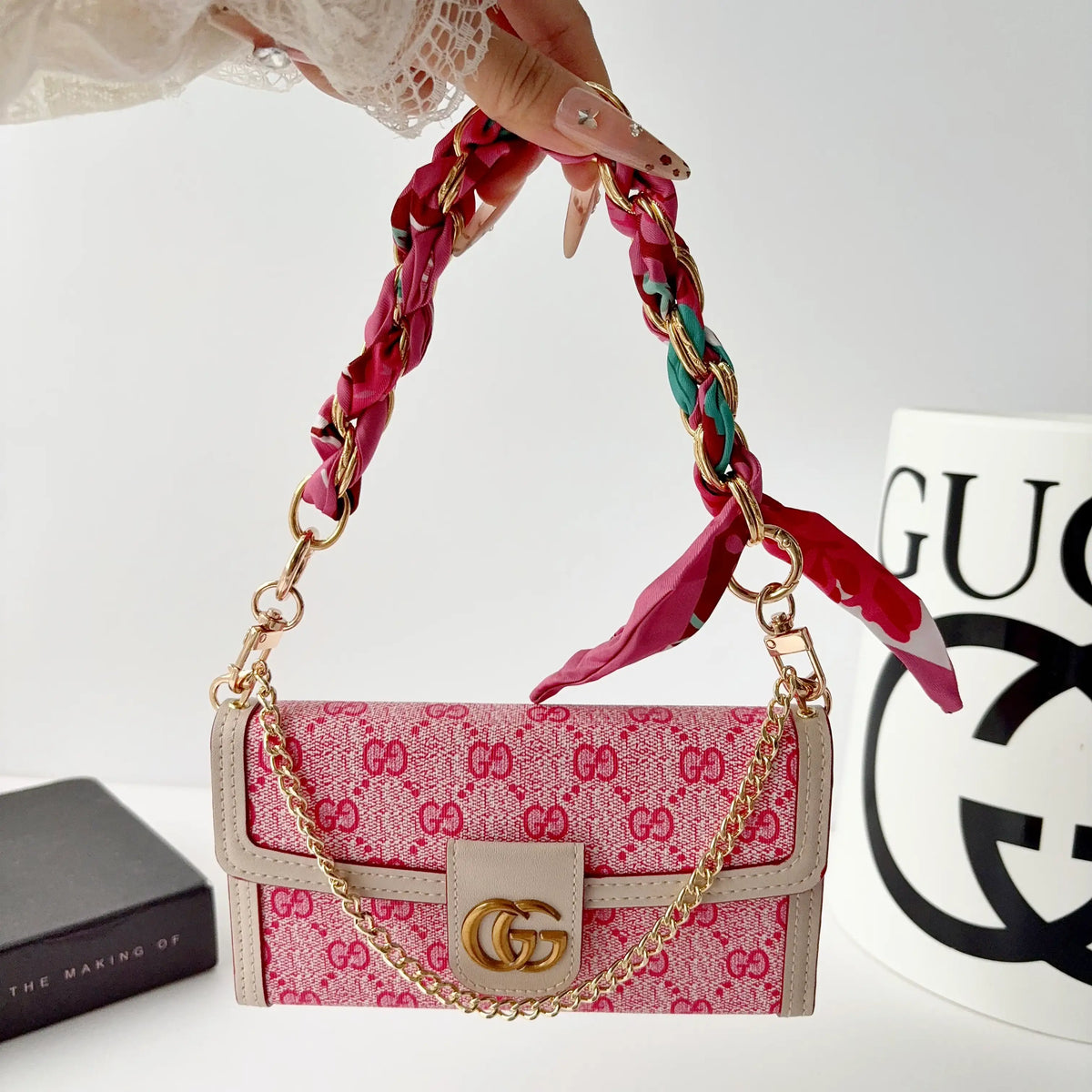 G Monogram Leather iPhone Case Bag