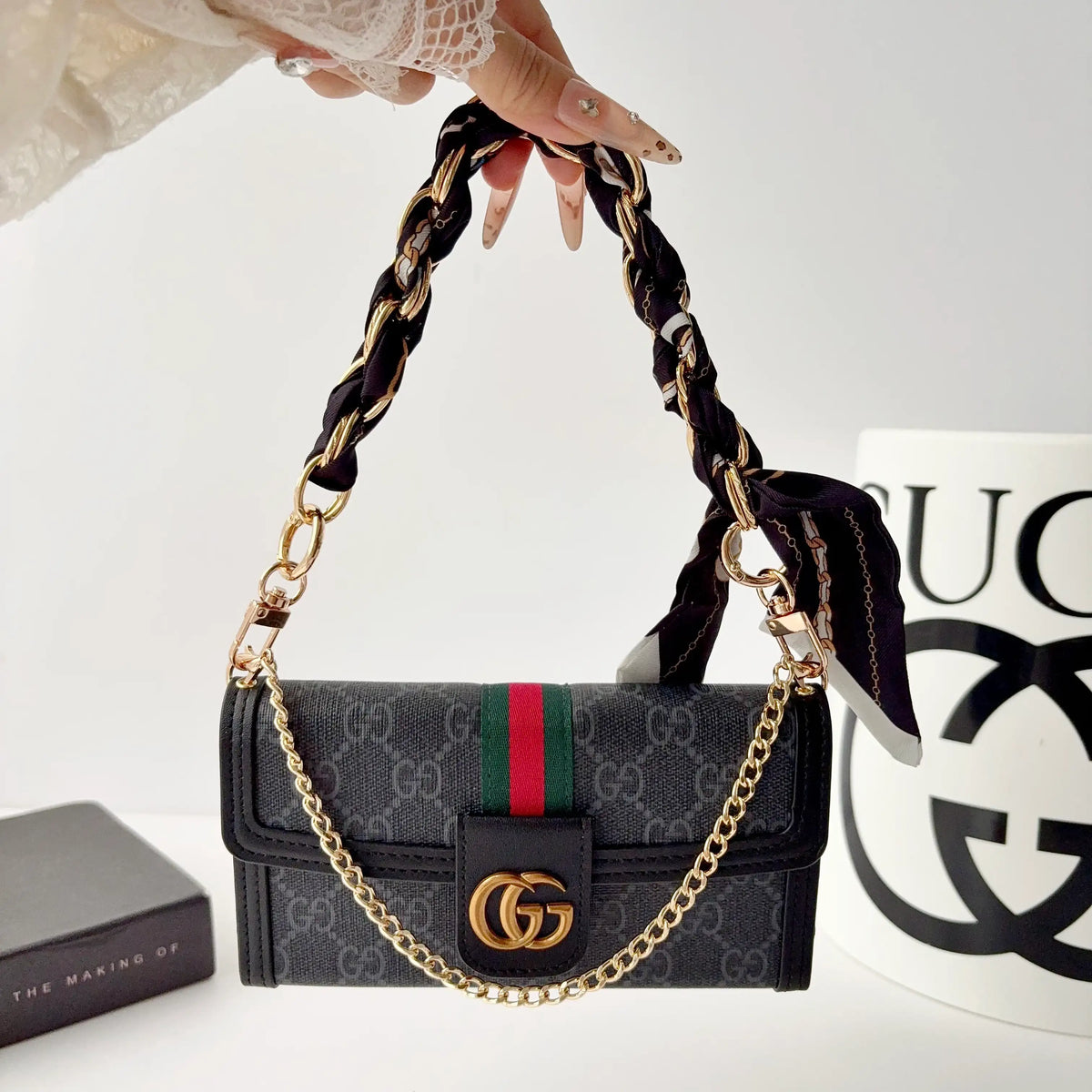 G Monogram Leather iPhone Case Bag