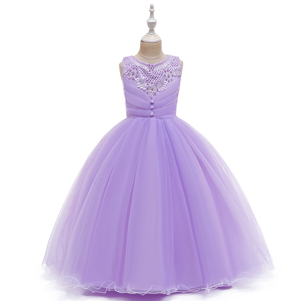 New Girls Full Length Ball Gown Dresses For Wedding Formal Holiday Party Bridesmaid