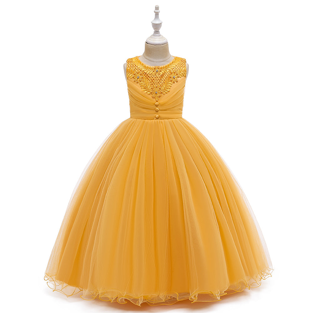 New Girls Full Length Ball Gown Dresses For Wedding Formal Holiday Party Bridesmaid