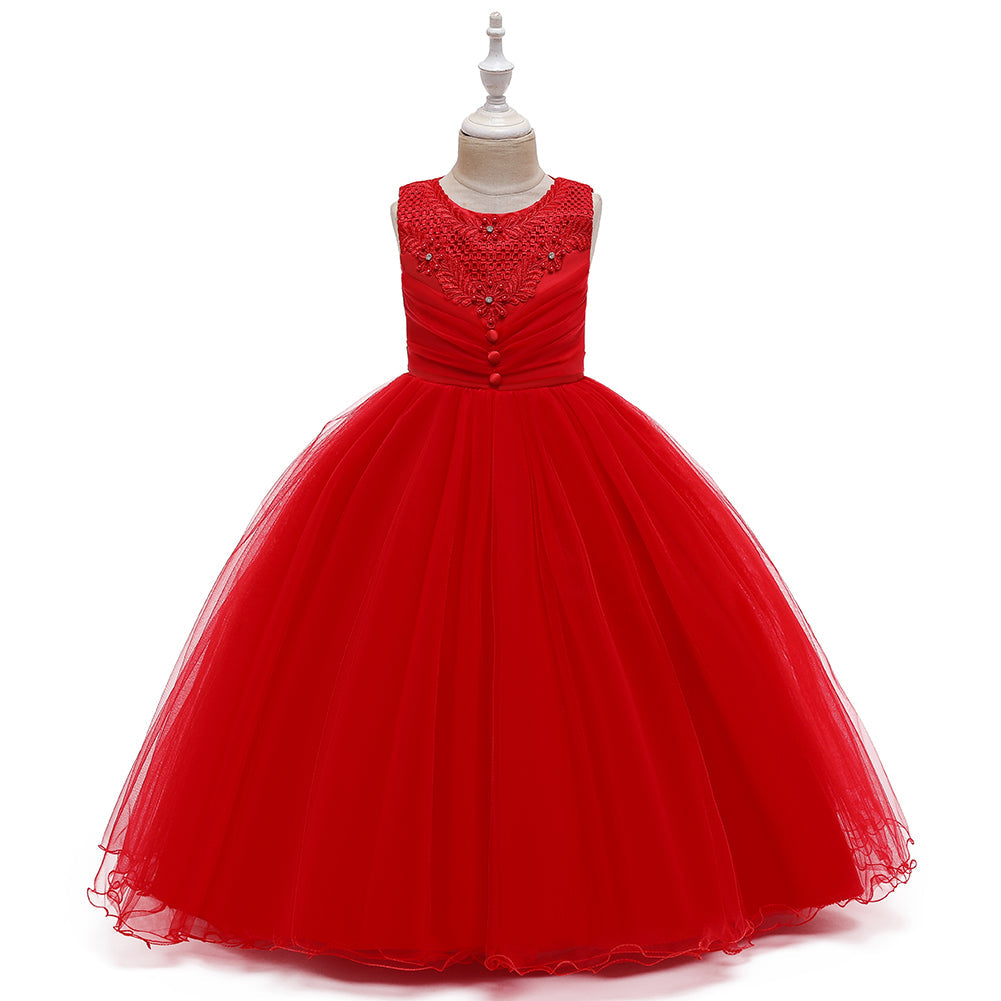 New Girls Full Length Ball Gown Dresses For Wedding Formal Holiday Party Bridesmaid