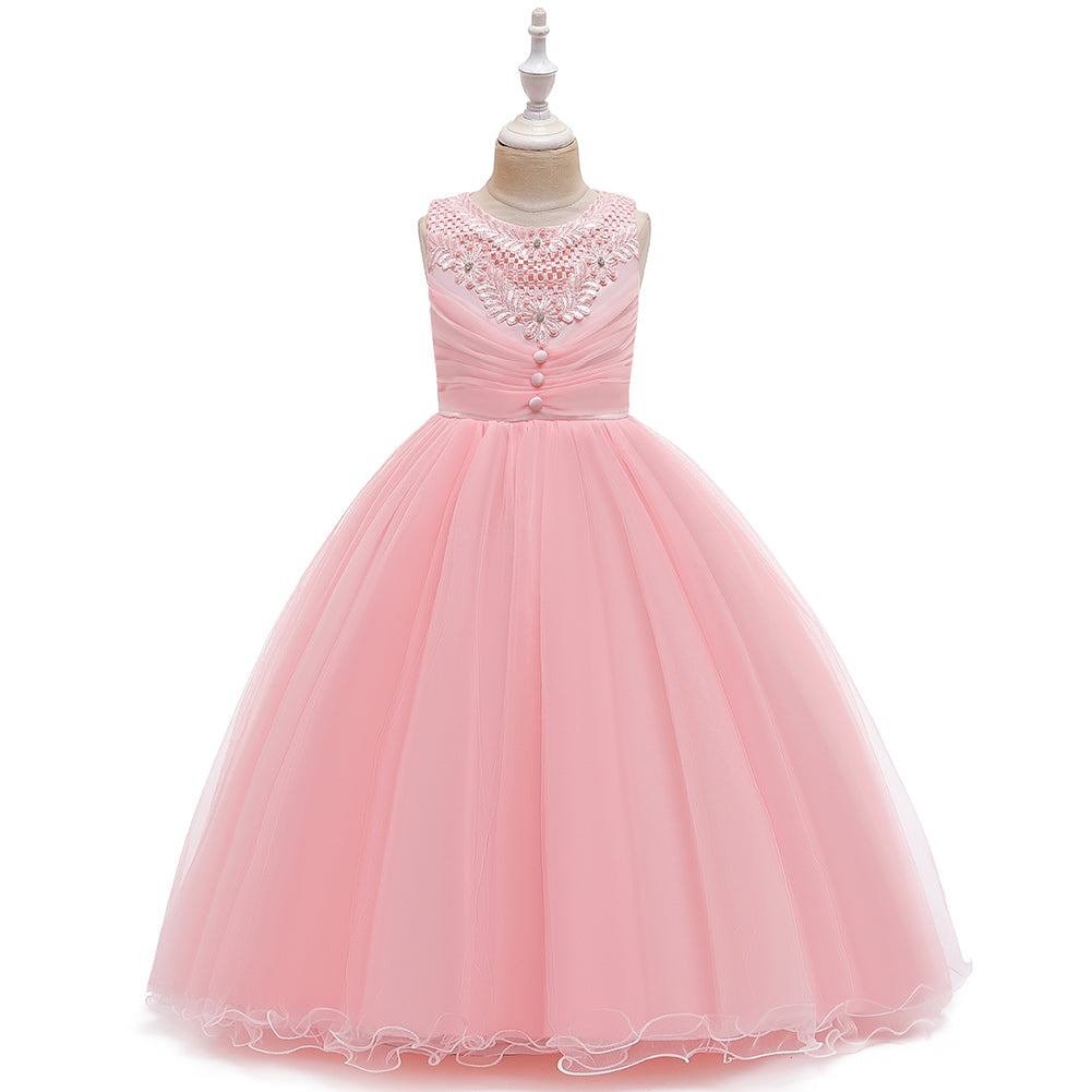 New Girls Full Length Ball Gown Dresses For Wedding Formal Holiday Party Bridesmaid