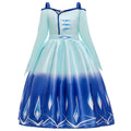 Frozen 2 Girls Elsa Princess Cosplay Costume Dresses For Party Holidays