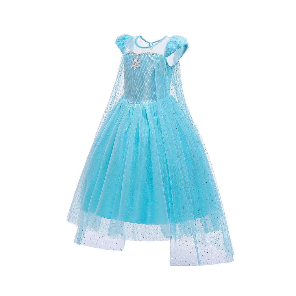 Frozen Princess Elsa Dress Birthday Girl Costume Dresses For Cosplay Party Holiday
