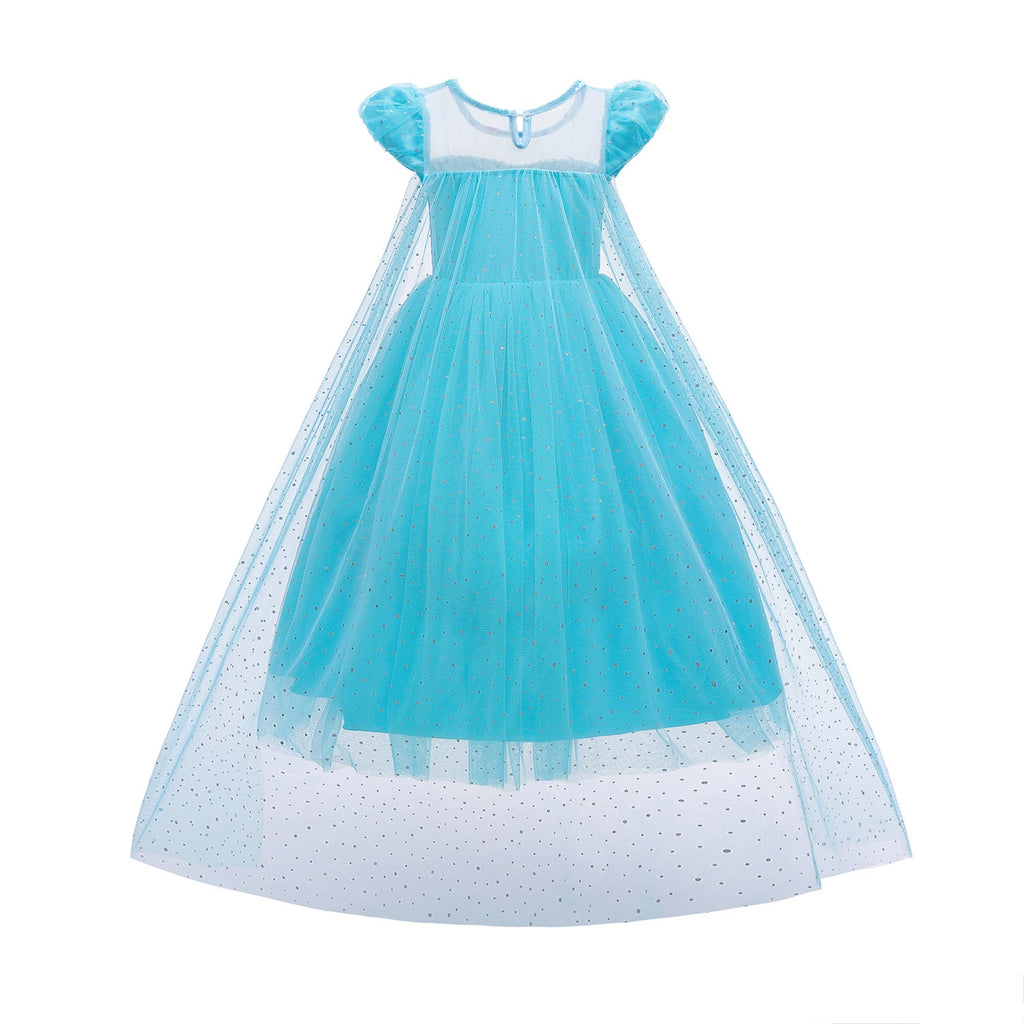 Frozen Princess Elsa Dress Birthday Girl Costume Dresses For Cosplay Party Holiday