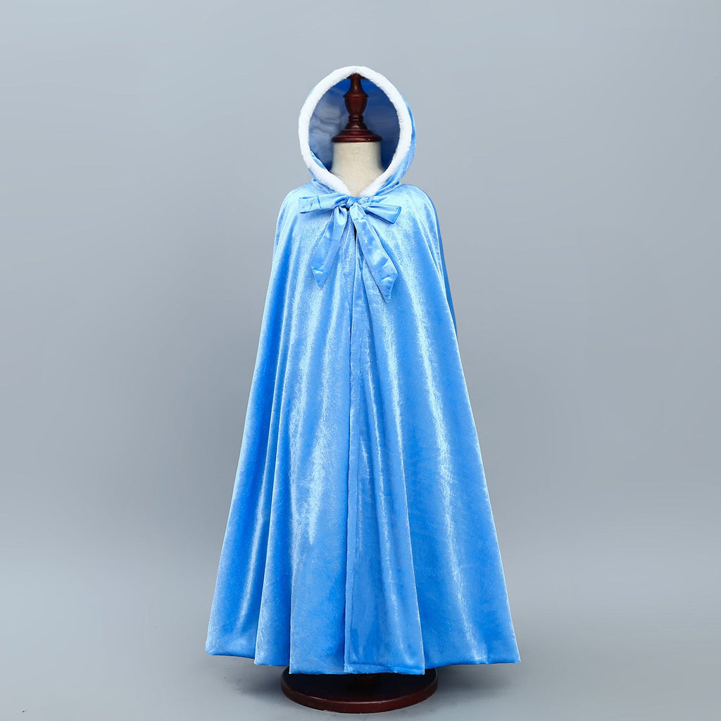 Frozen Princess Cloak Elsa costume Cape for Girl