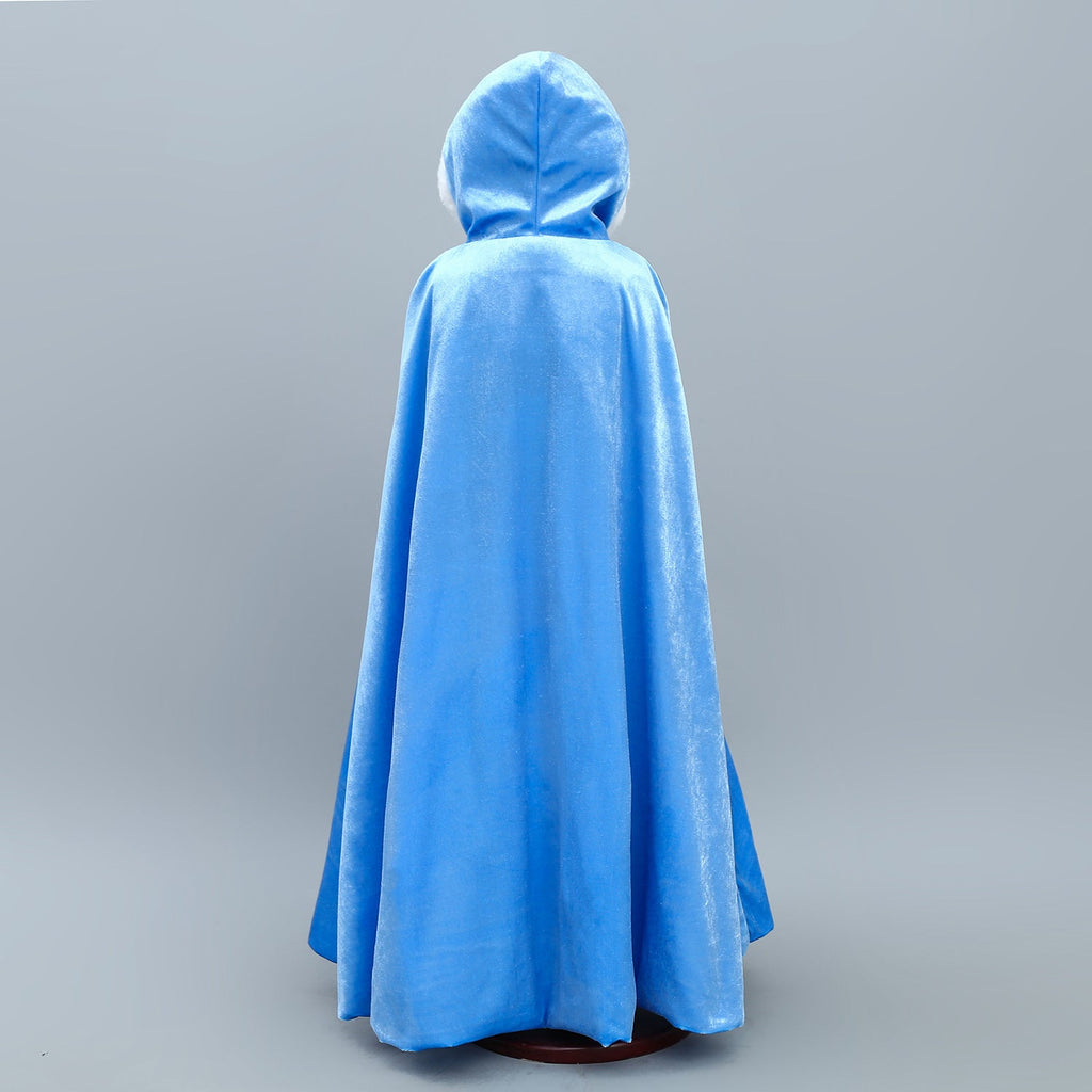 Frozen Princess Cloak Elsa costume Cape for Girl