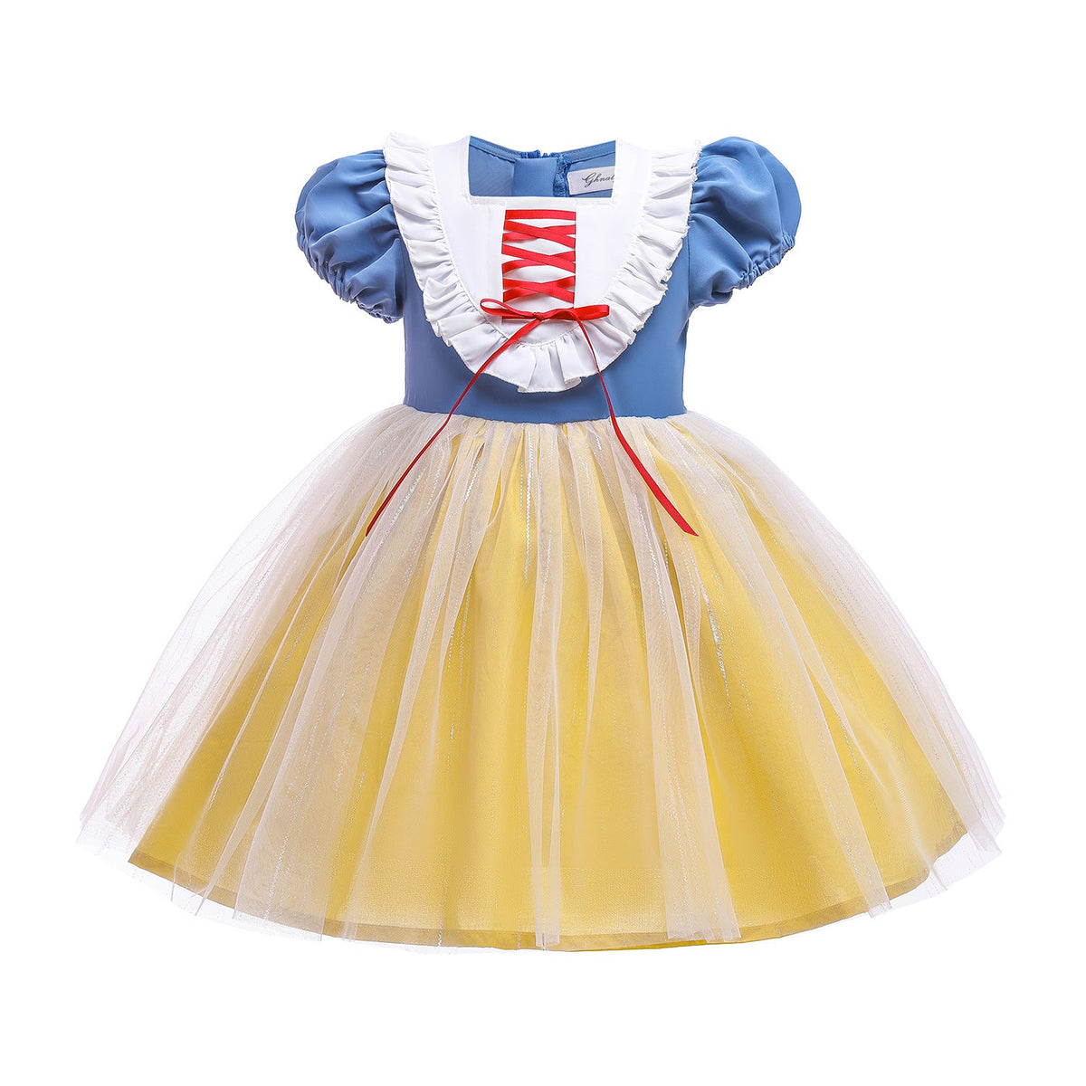 New Girl Costume Dresses Snow White Lace Up Princess Cosplay Party Holiday Birthday Wedding Fancy