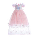 Frozen Princess Sequins Elsa Dress Costume With Cape For Girls Cosplay Party