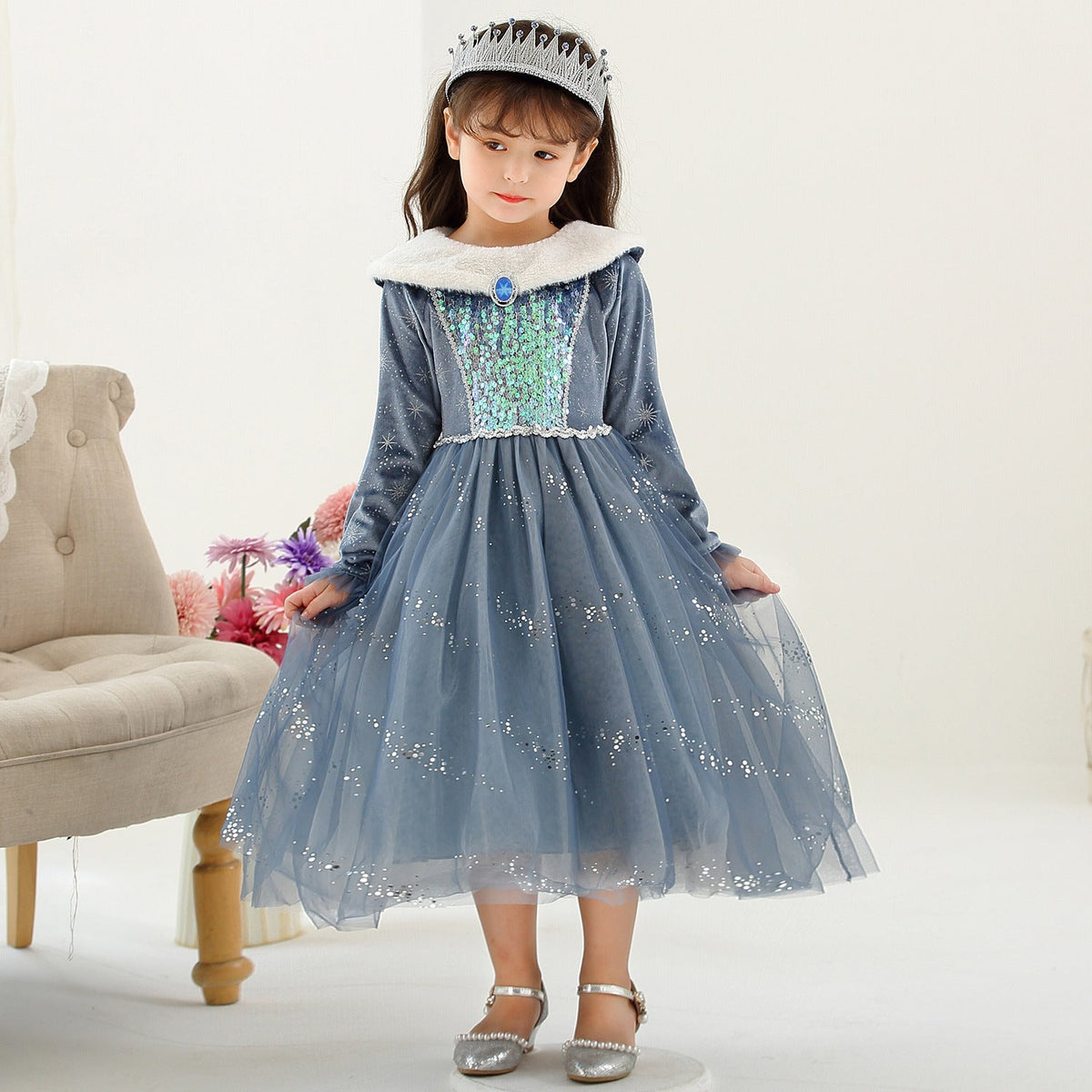 New Frozen Toddler Kids Elsa Princess Girls Costume Dresses Cosplay Party Holiday