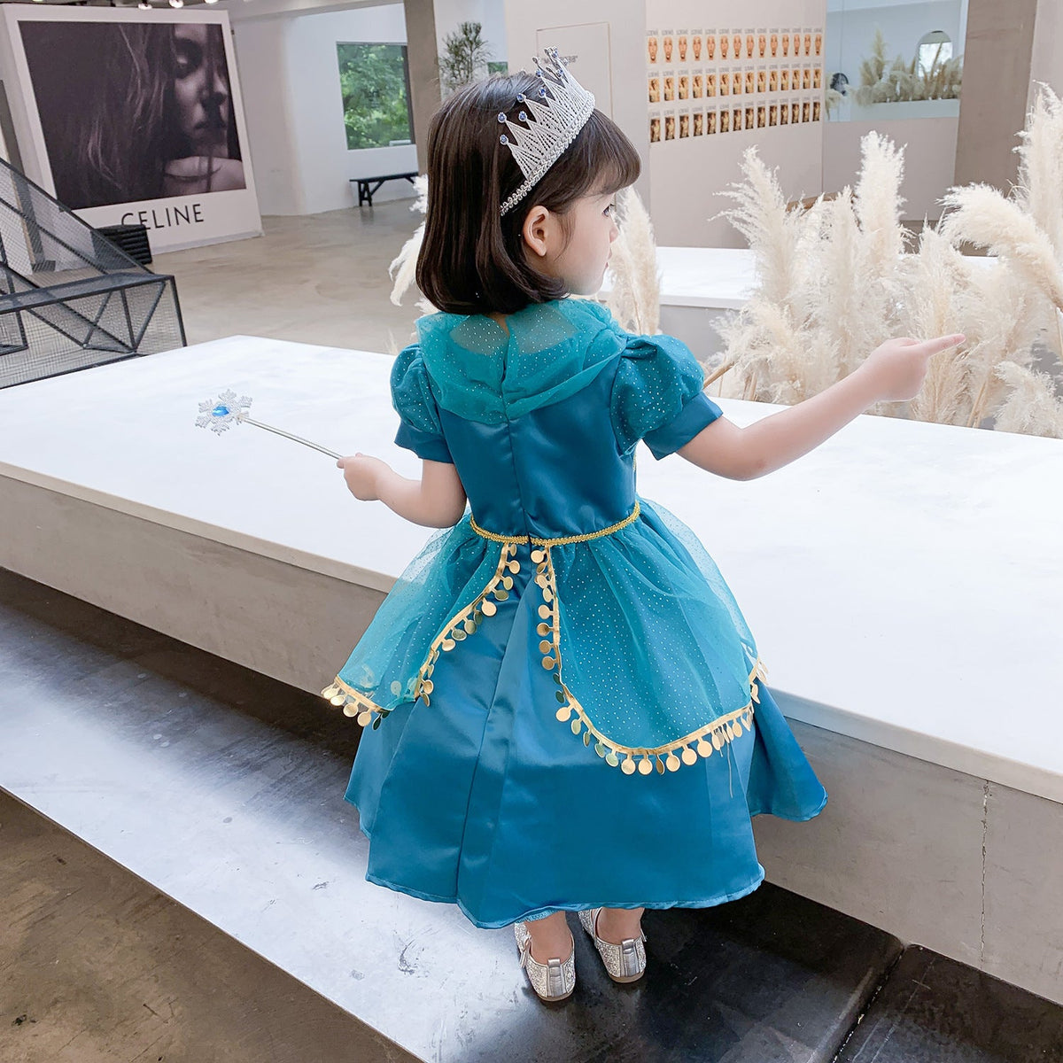 New Girls Dress Costume Outfits Jasmine Princess Aladdin Lamp Cosplay Party Holiday Halloween Birthday