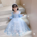 Frozen Princess Elsa Dress Birthday Girl Costume Dresses For Cosplay Party Holiday