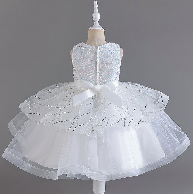 Flower Girl Dress Sequins Wedding Dress Princess Dress Birthday Costume Party Dress Holiday