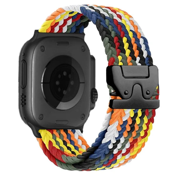 Elastic nylon parachute buckle watch strap