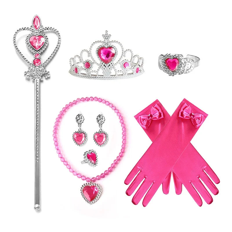 New Aurora Costume Princess Off Shoulder Halloween Girl Dresses With 9 pieces set