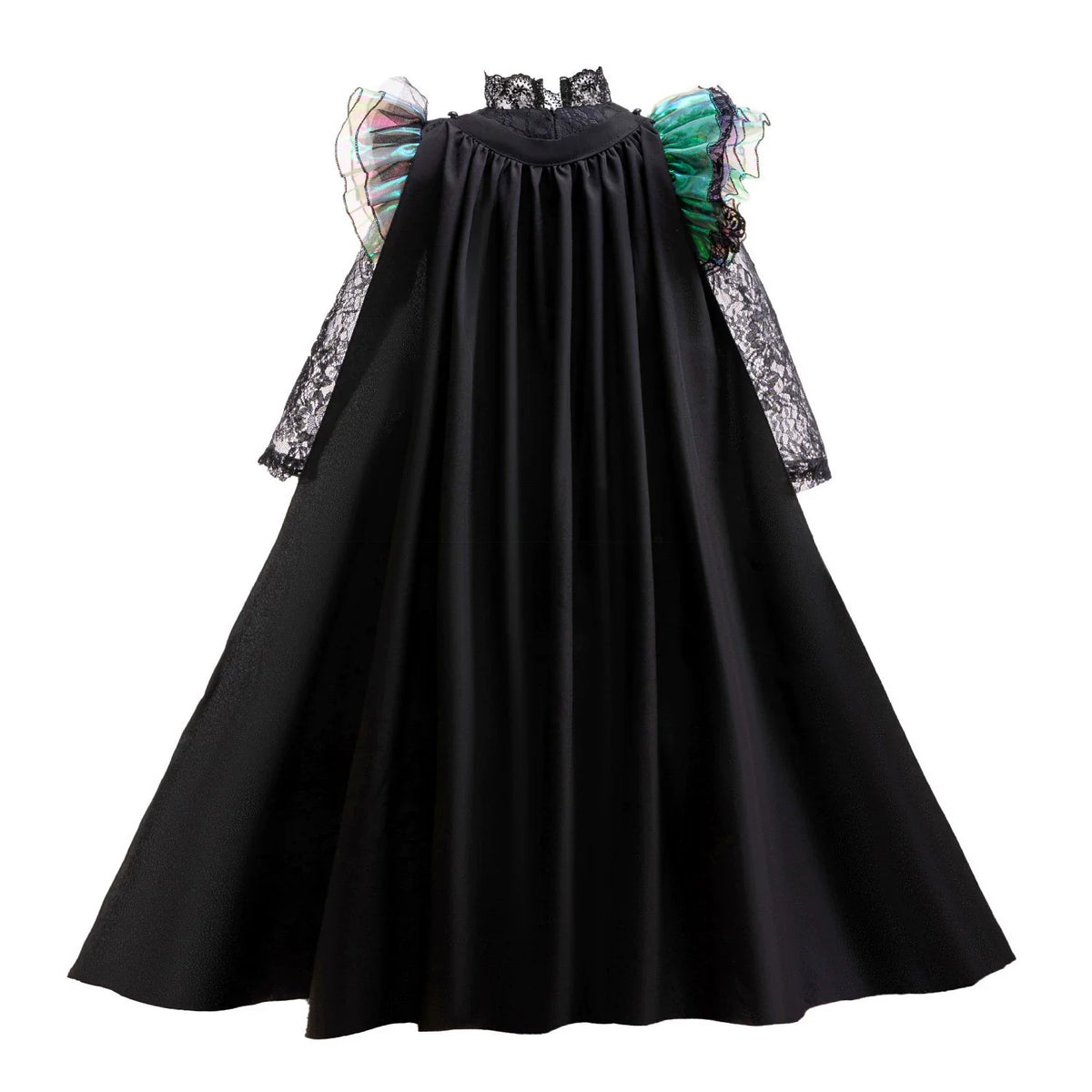 New Wicked Witch Elphaba Halloween Costume Dress with Cape Cosplay Outfits For Girls