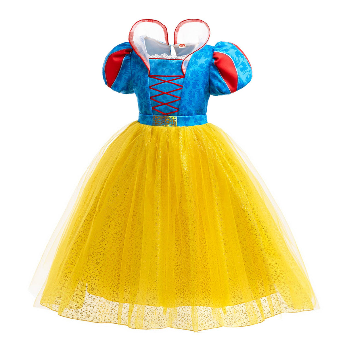 New Princess Snow White Costume Halloween Girls Dresses With Cape Set
