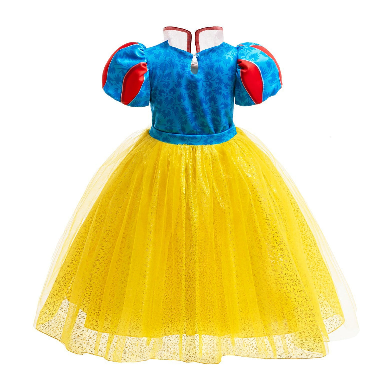 New Princess Snow White Costume Halloween Girls Dresses With Cape Set