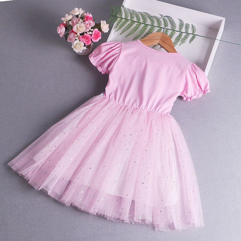 Elsa Dress Cape New Girl Dress Lace Toddler Princess Costume For Casual Wear Holiday Birthday Party