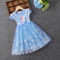 Elsa Lace New Girl Dress Party Toddler Princess Costume For Casual Wear Holiday Birthday