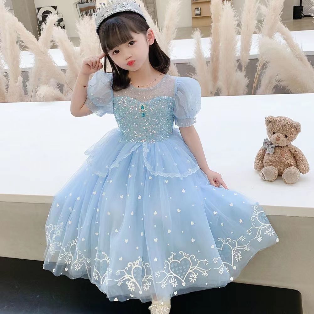 Frozen Elsa Anna New Girl Costume Dress Cosplay Party Holiday Wedding Dress