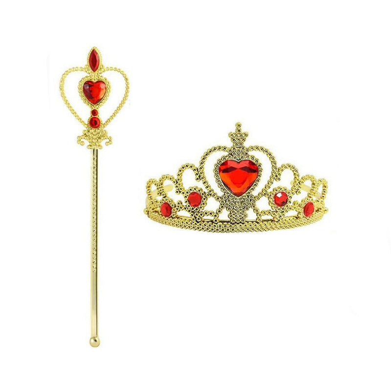 Frozen 2 Princess Dress up Elsa Tiara Crown Wand 2-Pieces Set