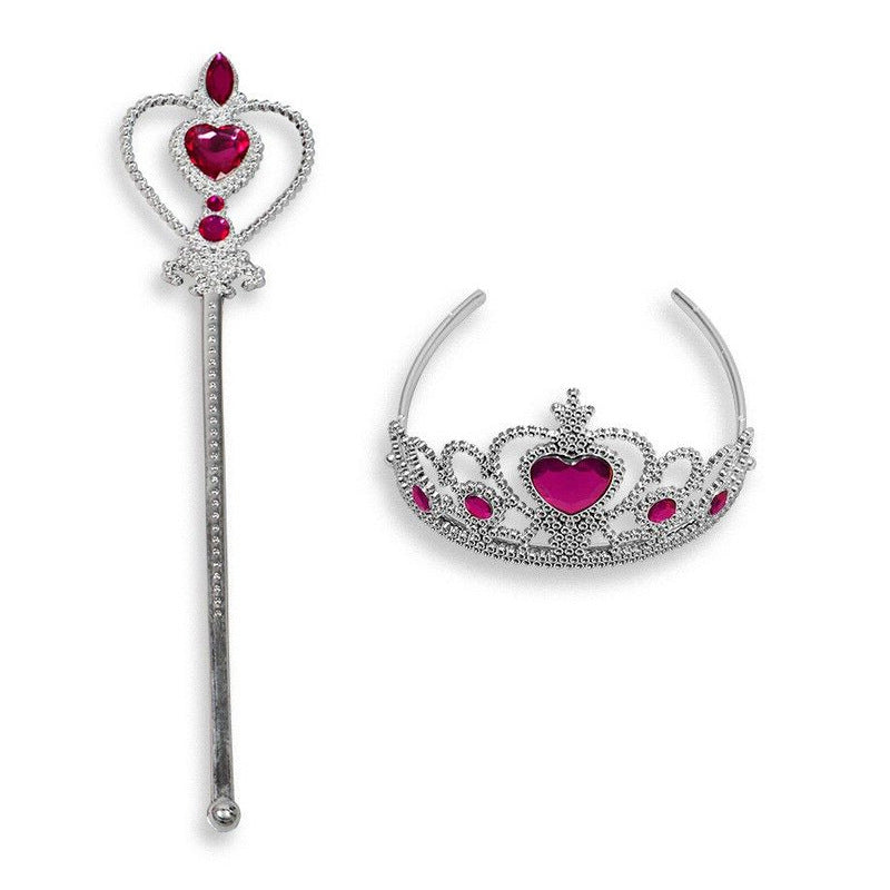 Frozen 2 Princess Dress up Elsa Tiara Crown Wand 2-Pieces Set