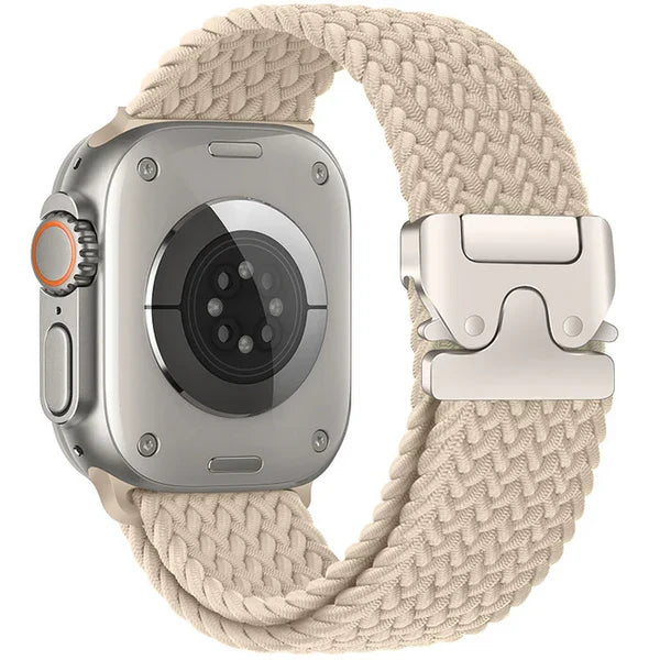 Elastic nylon parachute buckle watch strap