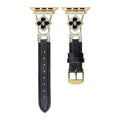 Elegant Floral Leather Band