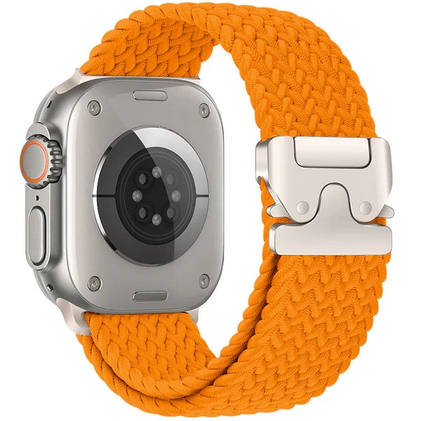Elastic nylon parachute buckle watch strap