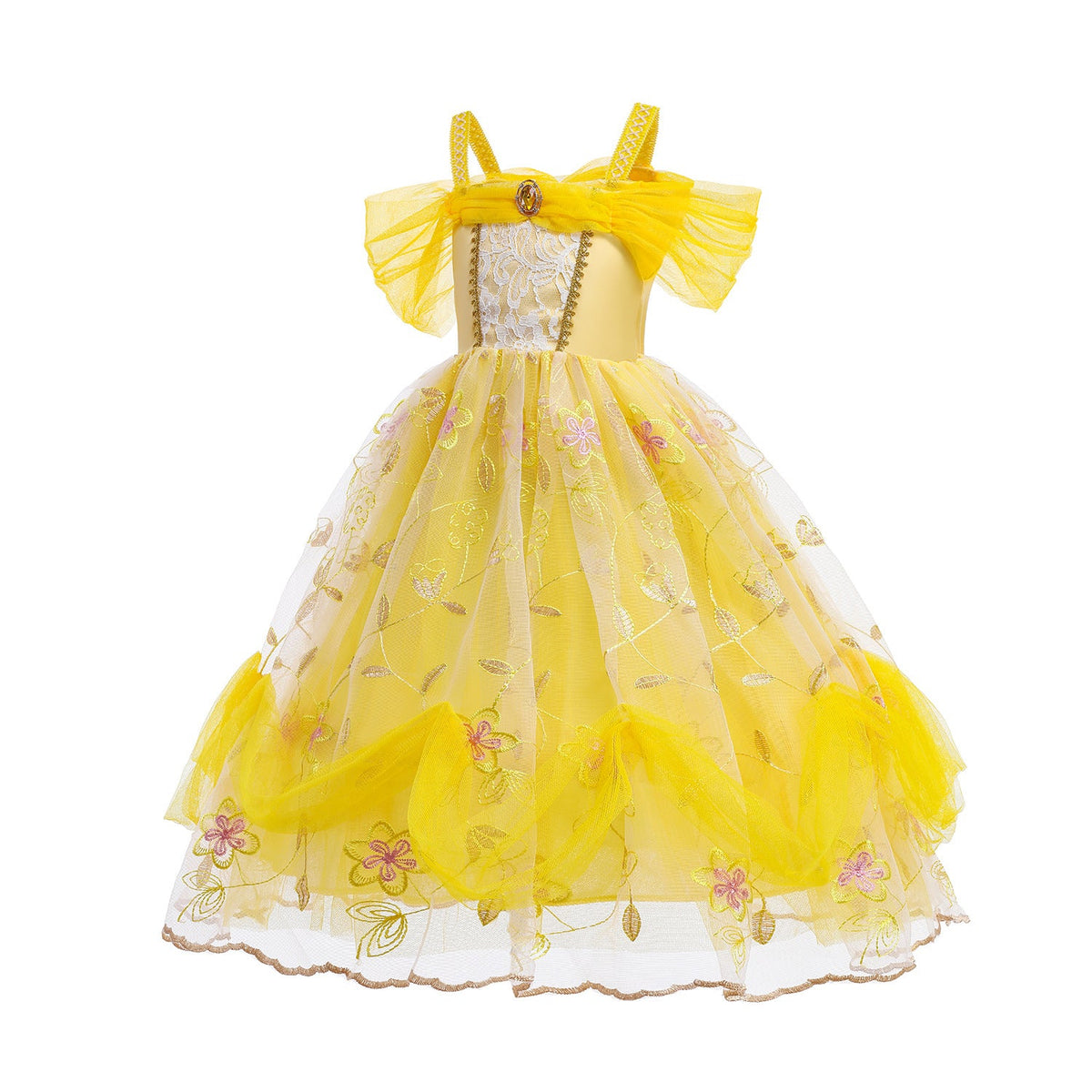 New Girl Costume Dresses Aurora Lace Up Princess Cosplay Party Holiday Birthday Fancy