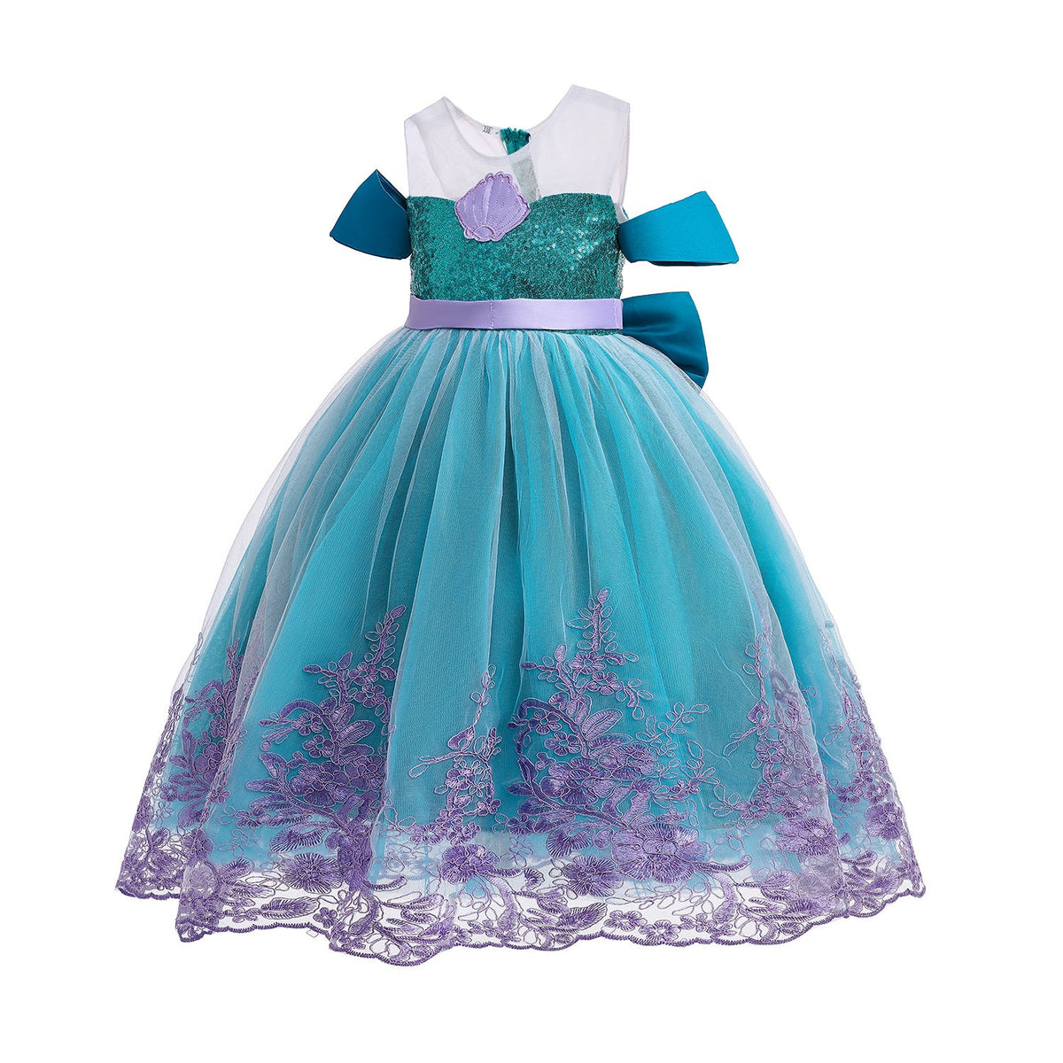 New Girl Costume Dresses Shell Princess Cosplay Party Holiday Fancy Ariel Mermaid Birthday
