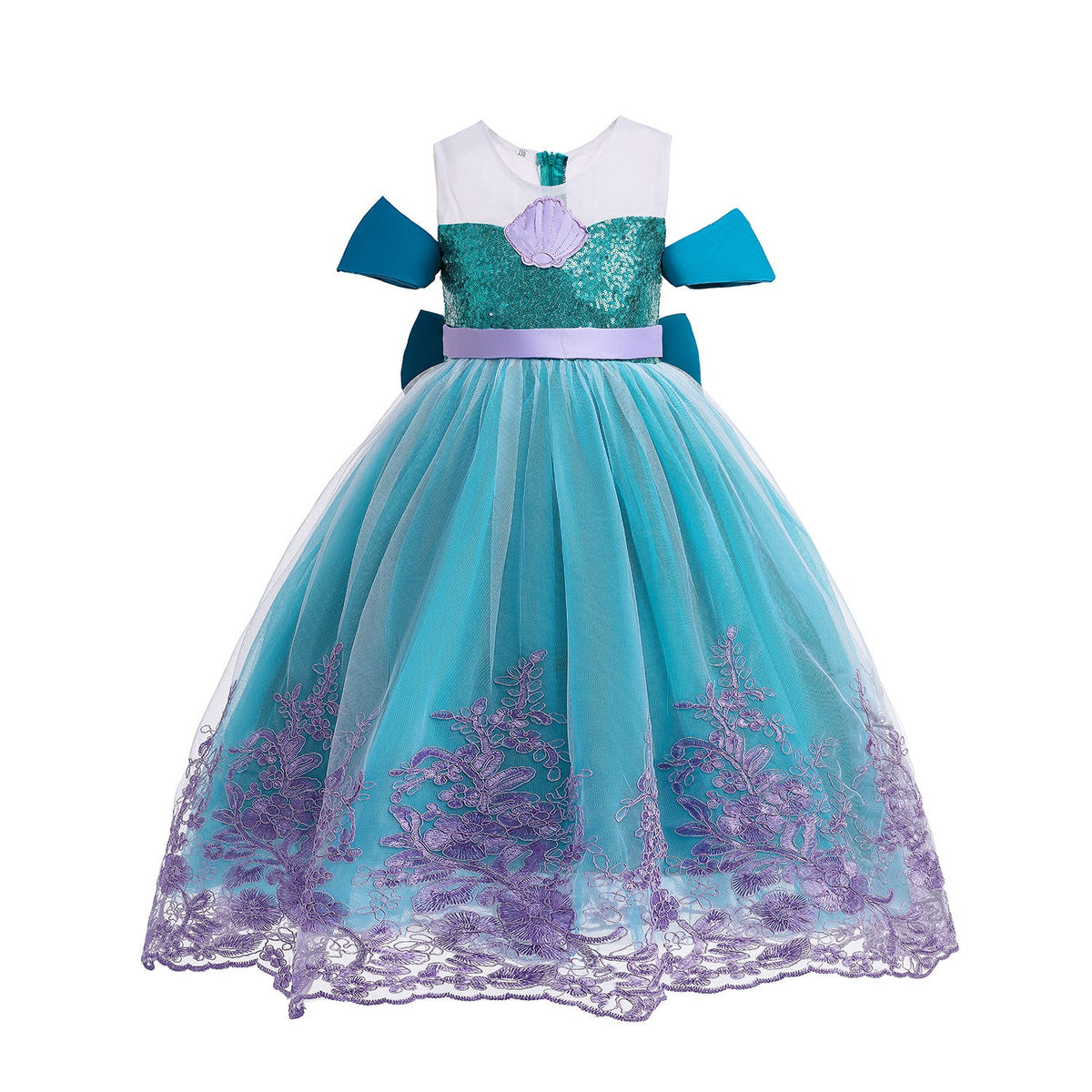 New Girl Costume Dresses Shell Princess Cosplay Party Holiday Fancy Ariel Mermaid Birthday