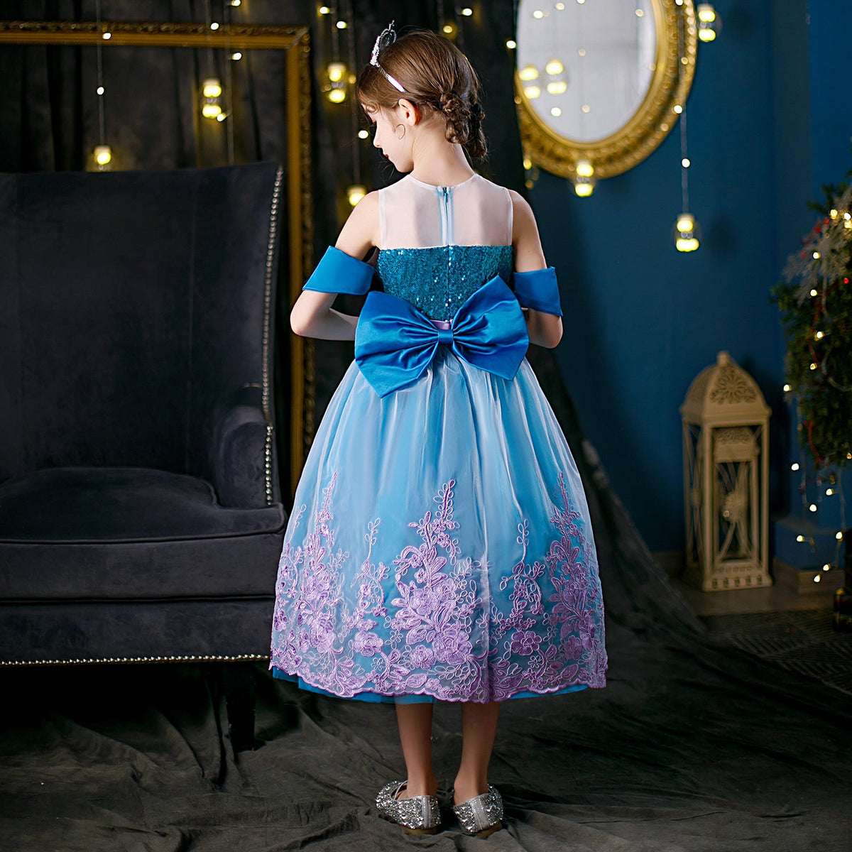 New Girl Costume Dresses Shell Princess Cosplay Party Holiday Fancy Ariel Mermaid Birthday