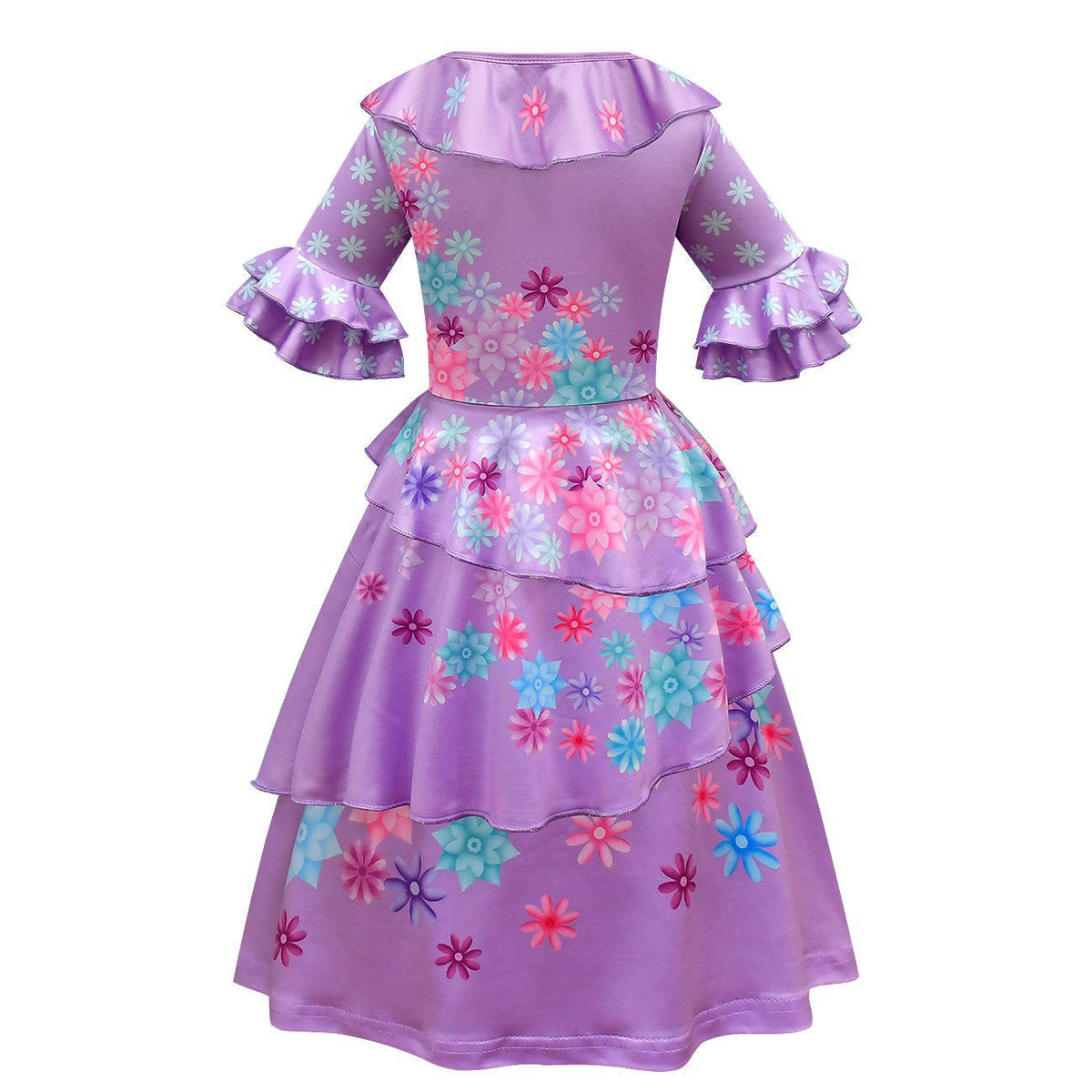 New Encanto Isabela Inspired Party Cosplay Girl Costume Dresses With Bag