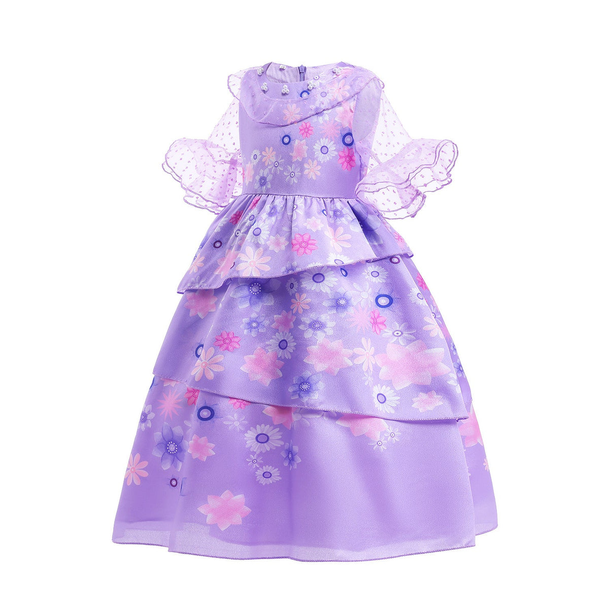 New Girl Costume Dresses Encanto Lace Up Princess Cosplay Party Holiday Birthday Fancy